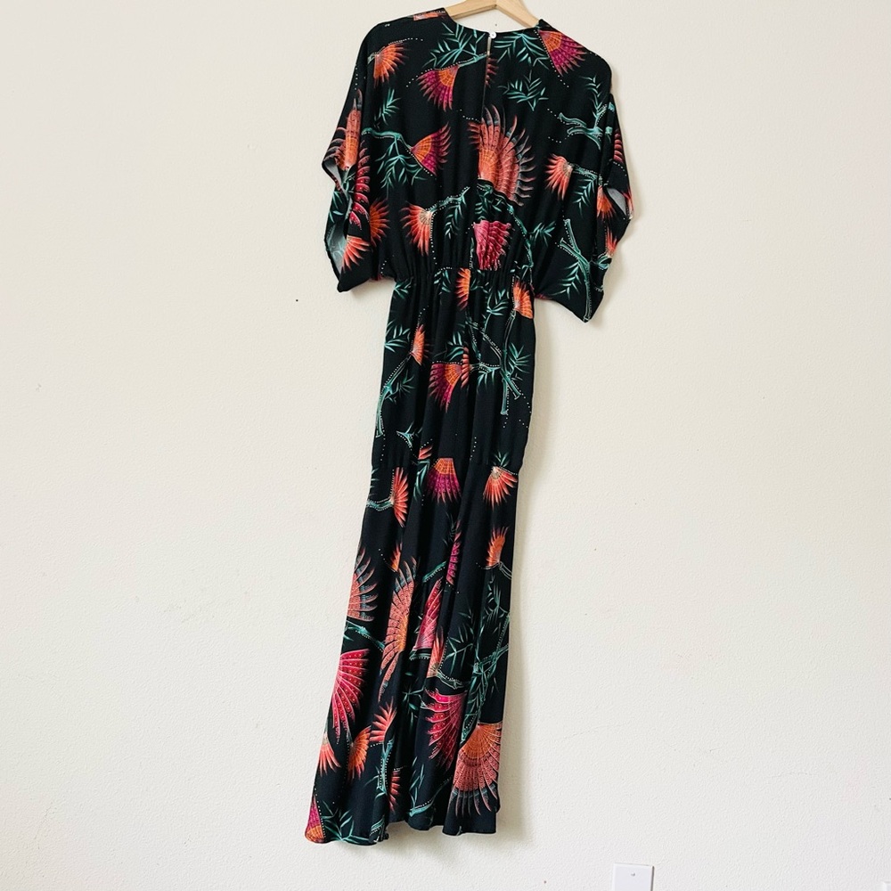 Farm Rio for Anthropologie XS Valentina black printed dress - Picture 9 of 10